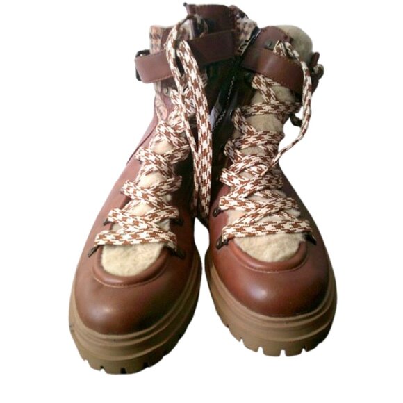 Circus by Sam Edelman Gretchen Hiker Boots (Dark Golden Caramel) Womens Size 12M - Picture 3 of 8